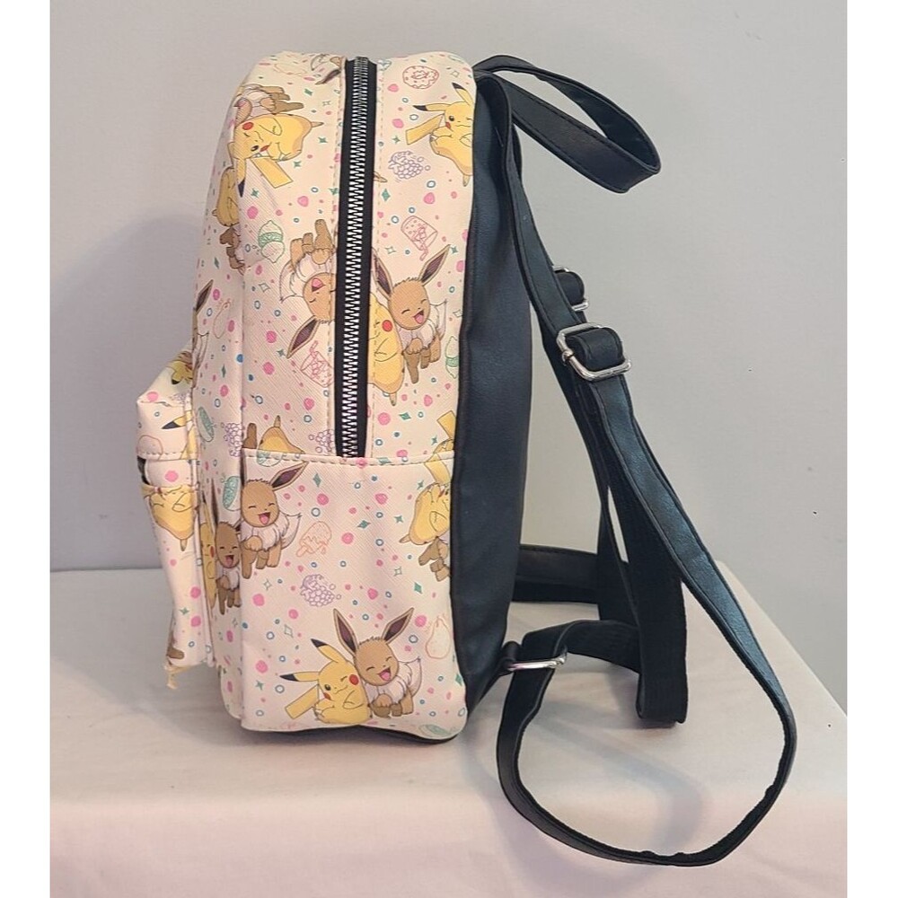 Bioworld Pokemon Pikachu & Eevee Snacks Mini Backpack Japanese Anime Fantasy - Picture 5 of 12